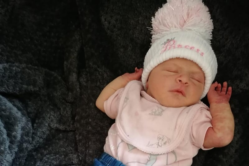 Hayley Higginbottom, said: "Lacie was due on 27th January 2021 and was born on 20th January ended up having her on my living room floor at home as she couldn't wait till we got to hospital but happy as my partner was there from start to finish with my son and the ambulance service was amazing."