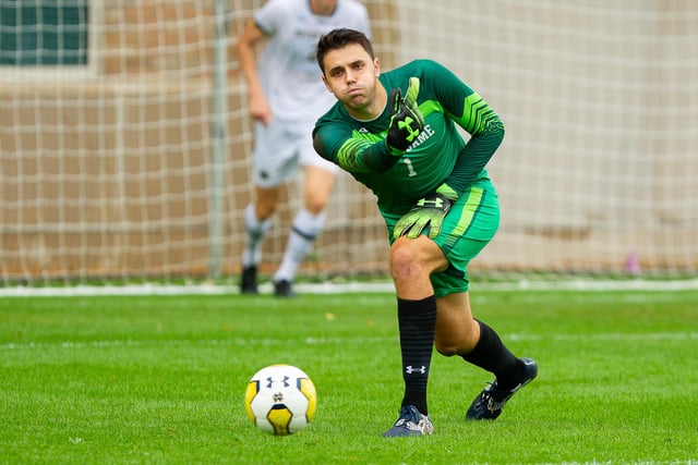 The American stopper signed a one-and-a-half year deal on his arrival in March, with the club having the option to extend it. Is down the pecking order - will most likely head out on loan to get game time.  Picture: Mike Miller/Fighting Irish Media