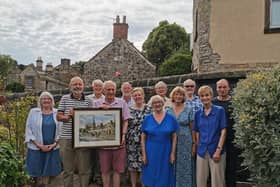 Mike was presented with an original painting of the almshouses by local artist Michael Groves.