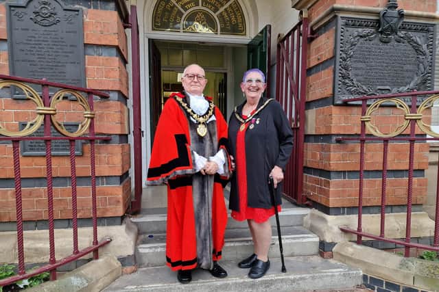 Mayor Frank Phillips pictured with his wife Pamela, has said that the new festival exemplifes the spirit of Ilkeston - a town brimming with creativity and unity.
