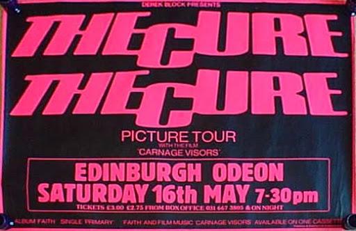 Led by the iconic Robert Smith, goth legends The Cure played two gigs in the Capital in 1981, both at the Odeon. 
This was the first of them, and the band played a typically long setlist comprising the likes of Three Imaginary Boys, A Forest, All Cats Are Grey, Killing An Arab and Boys Don't Cry.