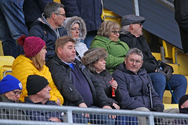 Some of the fans who saw Chesterfield's 3-0 win at Torquay on 22nd December 2019.