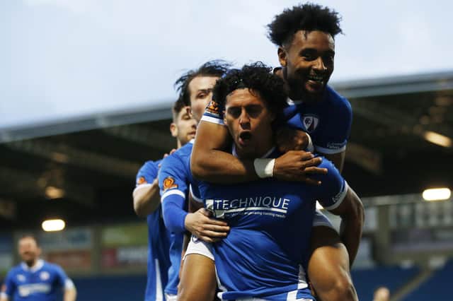 Chesterfield hold the last play-off spot with two games remaining.