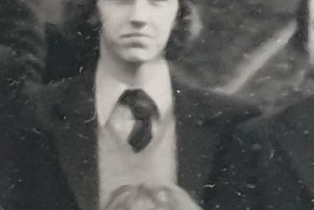 Mr Brown as a student.