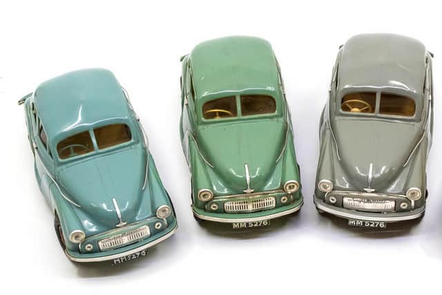 Old cars are among a large collection of toy vehicles, made by Victory Industries, which will be up for auction.