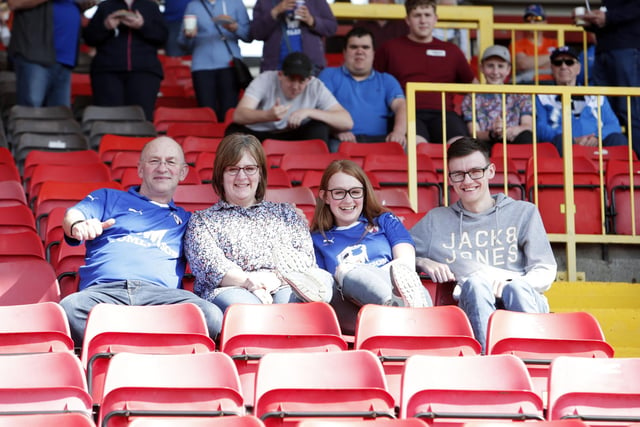 Chesterfield fans ahead of the 1-0 defeat at Gateshead in 2019.