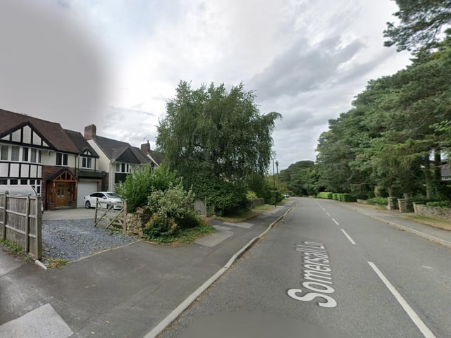 This is the second part of Somersall Lane to feature in this ranking, with houses selling for £535,043 on average here.