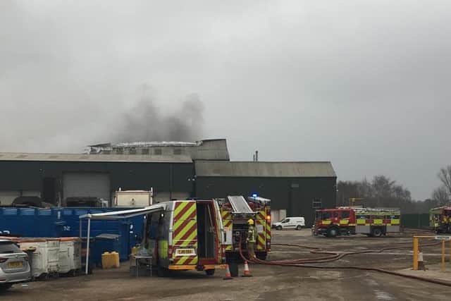 A fire broke out at Stanton Recycling in Crompton Road, Ilkeston last night (March 23).