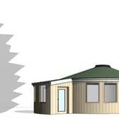 Artist's impression of the proposed new library for Crich Junior School.
