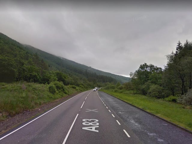 The number of serious or fatal accidents on the A83 (Argyll) between 2017 and summer 2019 was 28, making it Scotland's tenth most dangerous road.