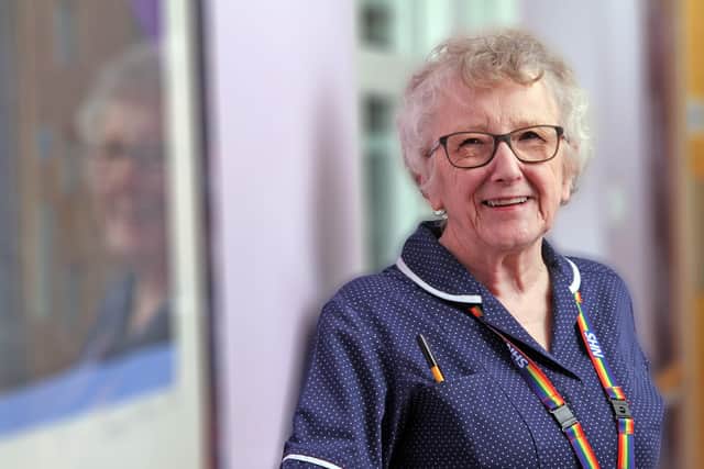 Barbara Craven has devoted 56 years to nursing in Derbyshire and is loved by her patients and colleagues for her sunny and caring nature.
