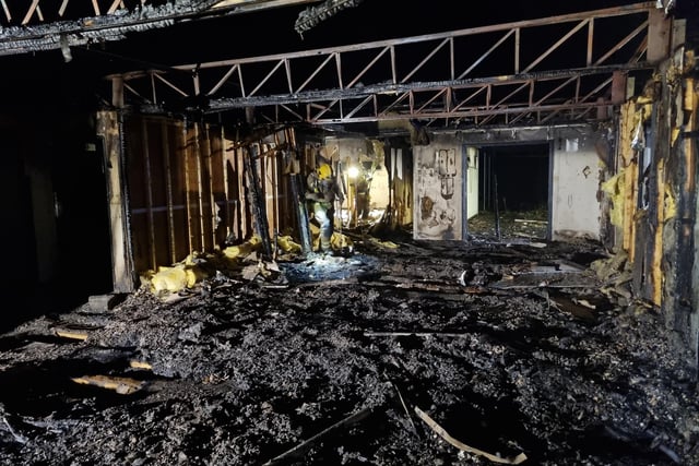 The fire caused extensive damage