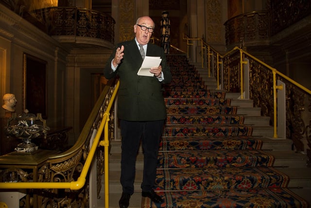 The Duke of Devonshire welcomed guests into the event in the Painted Hall