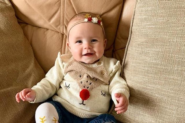 Six-month-old Grace Elizabeth.
