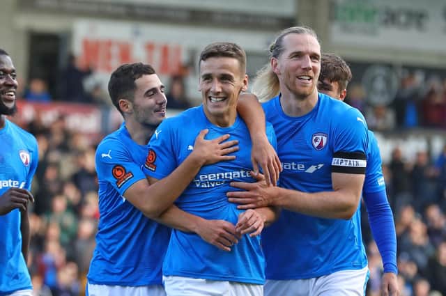 Jeff King scored Chesterfield's opener. Picture: Tina Jenner.