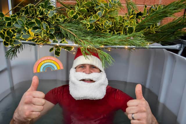 Derbyshire man Tom Telford has raised more than £1,000 for Mind with his cold water challenge in December.