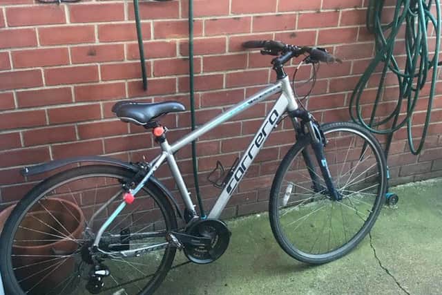 Tristan Gell's bike which was stolen in Chesterfield.
