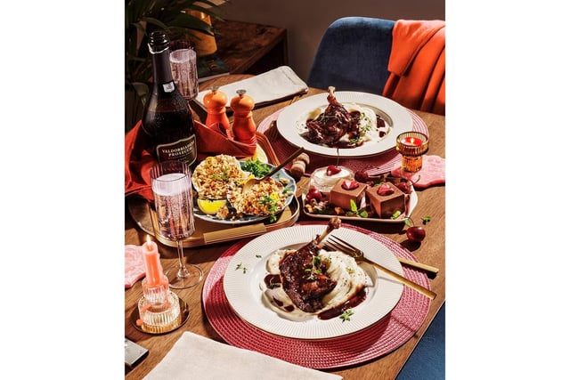 Price: £18 with starter, £12 without with Clubcard

Includes: Optional starter, main, side, dessert, and drink

Tesco's meal deal is available at Express stores. For £12 with a Clubcard, get a main, side, dessert, and drink. Add a starter for £18 at Tesco.com or larger stores.

Options include Coquilles St Jaques, Mushroom Arancini, Slow Cooked Duck Legs, Coq Au Vin, Ranch Steak, or new vegan Harissa Butternut Galette. Sides: Green Vegetable Selection, Creamy Buttery Mash, or Hasselback Potatoes. Desserts: Belgian Chocolate Cubes or Mango & Passionfruit Meringue Clouds.

Drink choices: Prosecco Valdobbiadene, Peroni 4-pack, Nozeco Rose, or Bottle Green sparkling pressé.