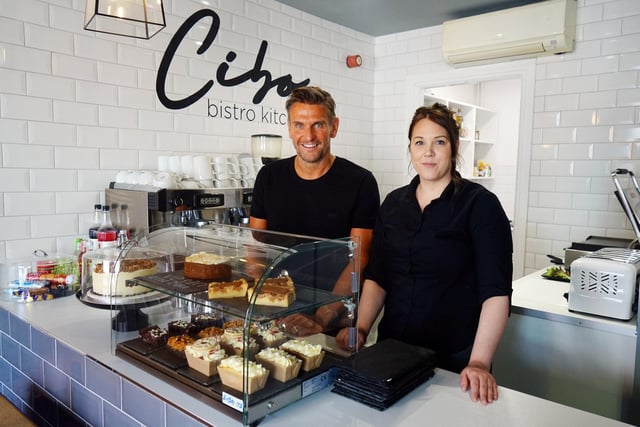 Business owner Alan Mears and bistro manager Louise Spence have created the menu at Cibo.