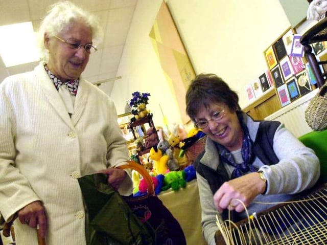 Tickhill Methodist Summer Fayre in 2002.