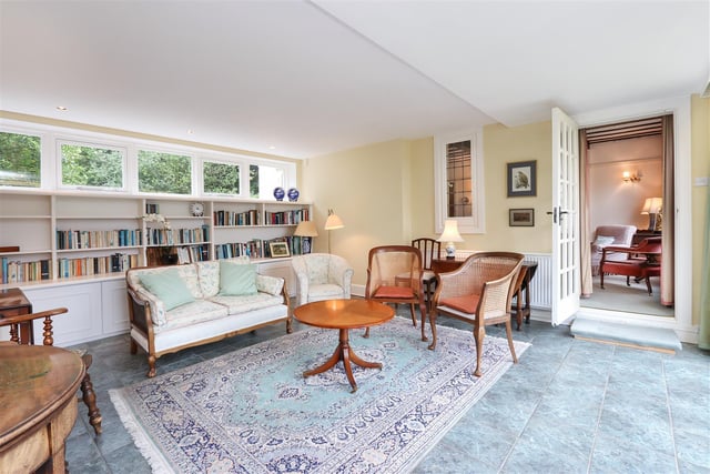 Walton Ridge's garden room is a relaxing space with an attractive tiled floor.