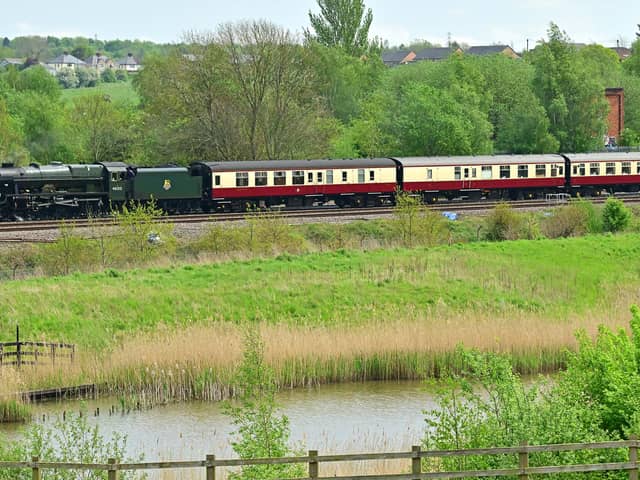 46100 Royal Scot, on a steam dreams excursion to Chesterfield from Colchester.