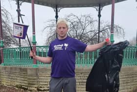 Lee Brassington, 40, of Brimington, who has been picking rubbish around Chesterfield since 2021 is now planning a 500 miles three-month-long charity litter pick.