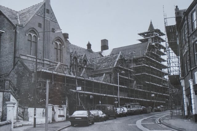 Stephenson memorial hall restorartion late 1980s