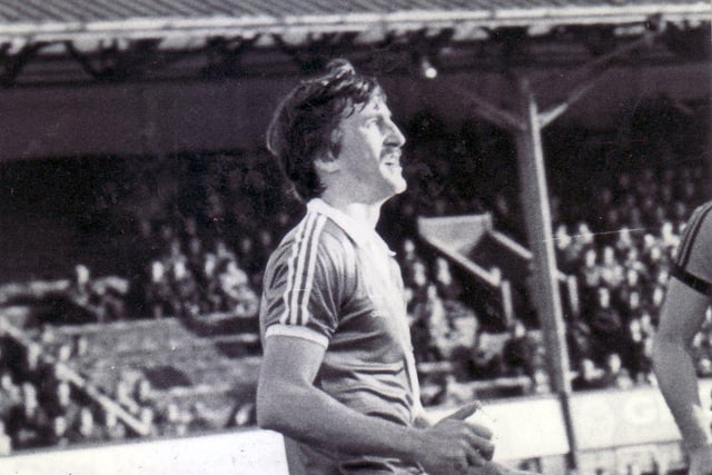 Bill Green during a Chesterfield FC game in 1981. The defender went on to make 160 times for the club between 1979-83.