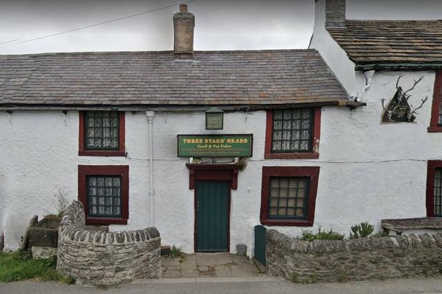 The Three Stags’ Heads has a 4.8/5 rating based on 213 Google reviews - and was described by one visitor as a “great, traditional rural pub.”
