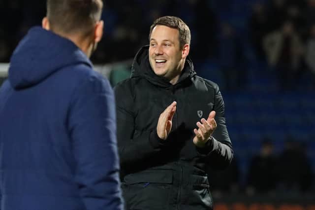 James Rowe has been in charge of Chesterfield for a year.