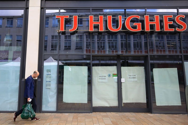 TJ Hughes on The Moor has closed