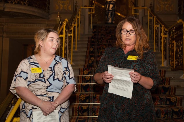 Natalie Cooper-Hatch, Acting Critical Care Matron, and Maxine Hardy, Intensive Care Matron, spoke at the Chatsworth House event