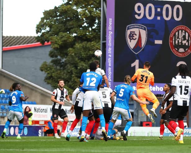 Chesterfield slipped to their first defeat of the season against Maidenhead United on Saturday.