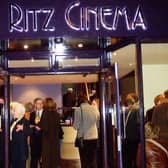 Ritz Cinema in Belper on its opening night.