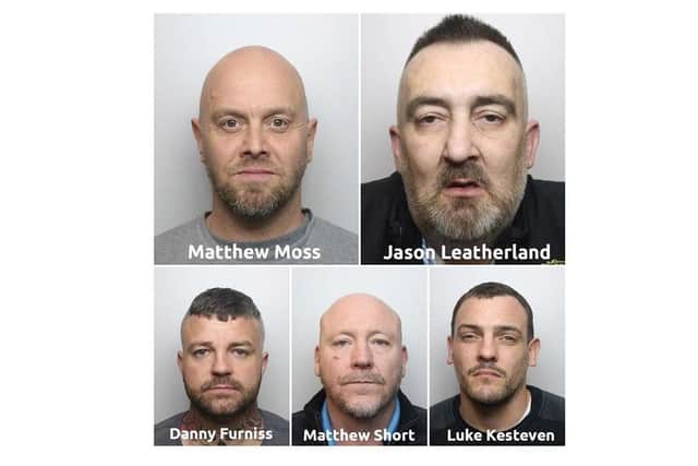 Fourteen members of an organised crime gang who were dealing drugs in and out of Derbyshire have been jailed for more 90 years.