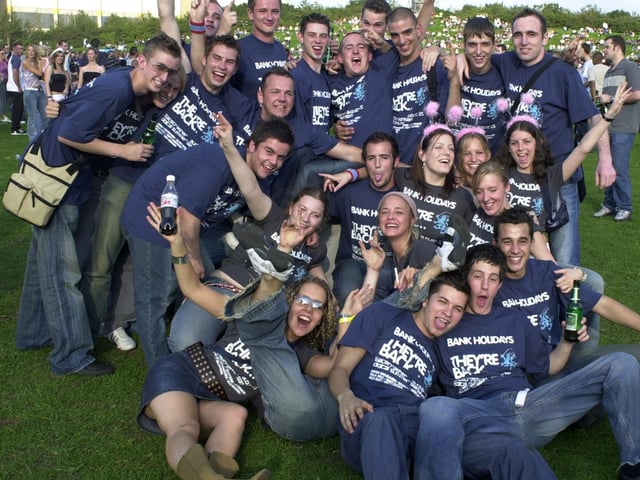 A group of friends at the 2002 Radio One roadshow but who do you recognise?