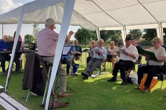 Members of Alfreton Male Voice Choir reunited for their first in-person rehearsal session in 18 months.