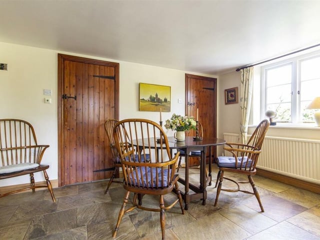 The kitchen diner is large enough to accommodate a dining table and chairs.