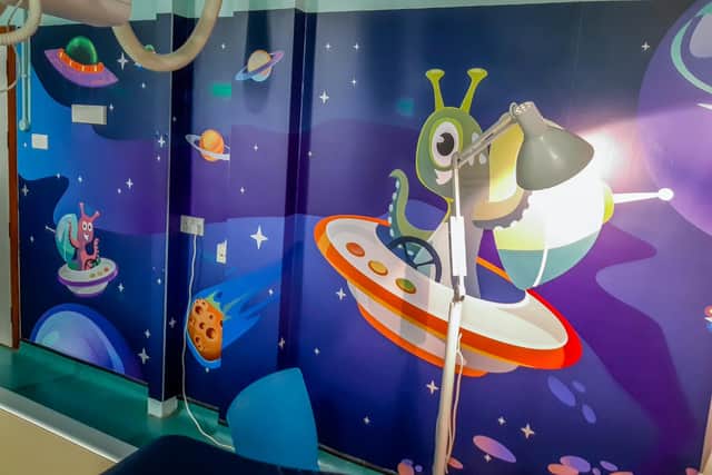 The new designs in the imaging room at Chesterfield Royal Hospital were unveiled earlier this month.
