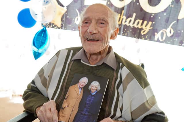 Dennis Freeman celebrated his 100th birthday at a party in Thomas Colledge House in Bolsover.