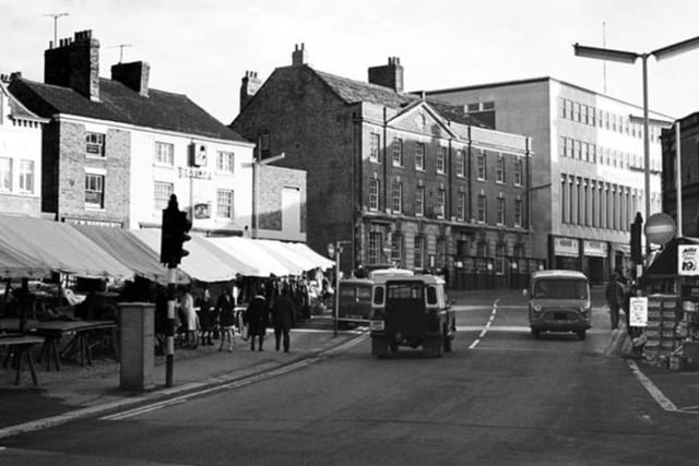 New Square in 1975, before the area was pedestrianised