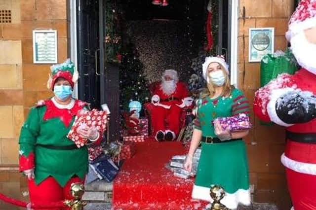 Mr Denton also ran the grotto last year, giving out a similar amount of gifts to children in Chesterfield.