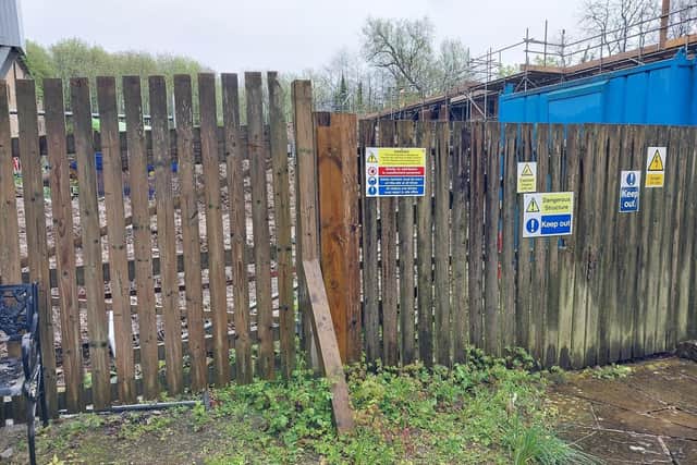Young people have been gaining access to building sites across Matlock.