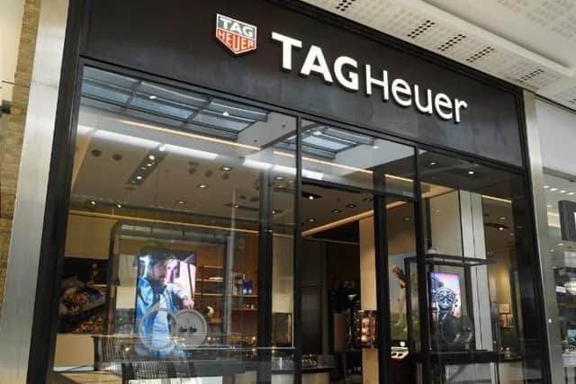 The new TAG Heuer boutique next to the Beaverbrooks Derby store.