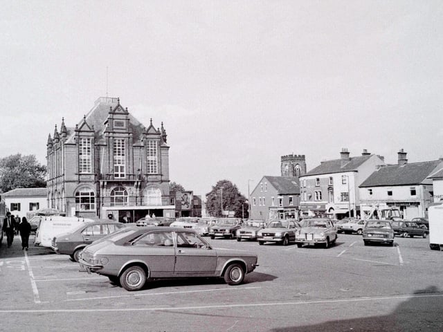 Market place, Ripley, August 1981.