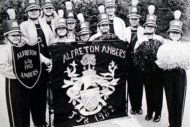 Alfreton Ambers marching band in June 1991
