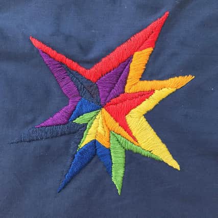 Embroidery for Necklace of Stars.