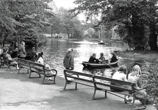 Retro chesterfield - Queens Park boating lake 1972.