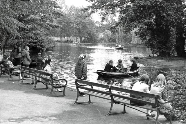 Retro chesterfield - Queens Park boating lake 1972.